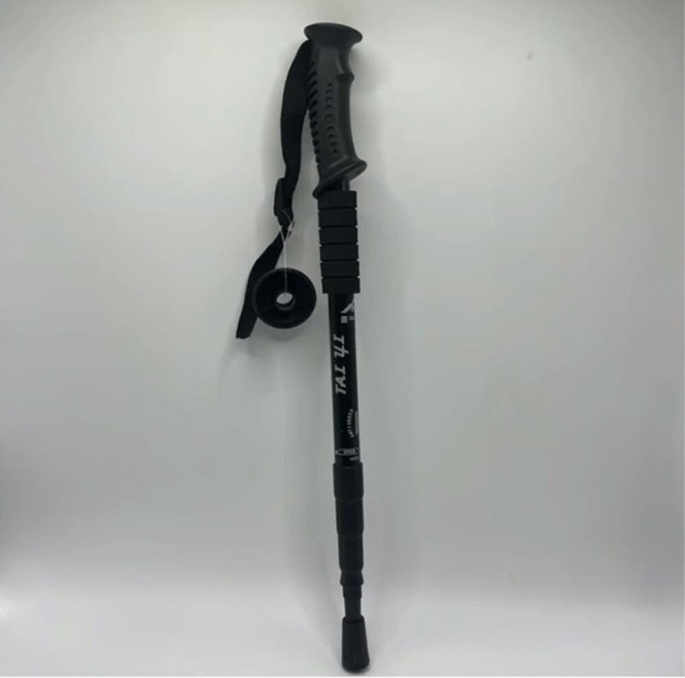 Telescopic Aluminum Trekking Pole 4-Section Anti-Shock Hiking Walking Stick